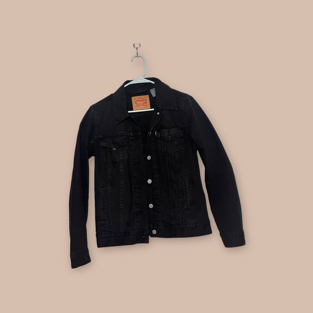 Women’s Levi’s Trucker Jacket - Dark Blue/Black - Size Small